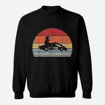 Vintage Retro Go Kart Driver Racing Gift Go Karting Sweat Shirt - Seseable