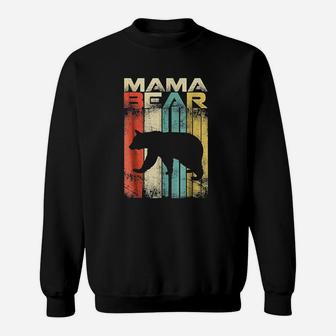 Vintage Retro Mama Bear Gifts For Mother Sweat Shirt - Seseable