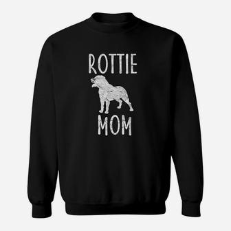Vintage Rottweiler Mom Sweat Shirt - Seseable