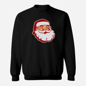 Vintage Santa Claus Christmas Graphic Tee Hat Beard Sweat Shirt - Seseable