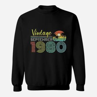 Vintage September 1980 41stears Old Birthday Sweat Shirt - Seseable