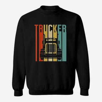 Vintage Silhouette Trucker Sweat Shirt - Seseable