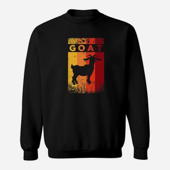 Vintage Style Goat Silhouette Funny Goat Lover Gift Sweat Shirt - Seseable