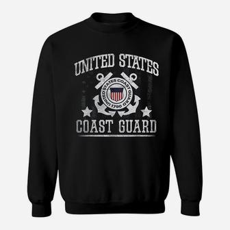 Vintage Us Coast Guard Sweat Shirt - Seseable