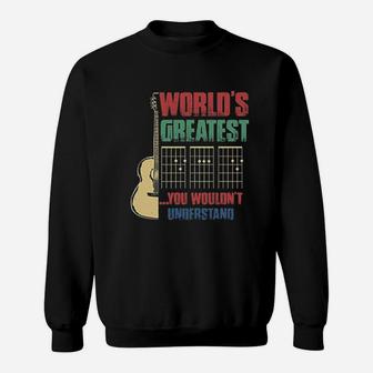 Vintage Worlds Greatest Guitar Dad You Wouldnt Understand Guitarist Sweat Shirt - Seseable