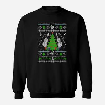 Violin Ugly Christmas Sweaters Violin Sweat Shirt - Seseable