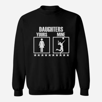 Volleyball Mom And Dad Gift For Volleyball Parent Sweat Shirt - Seseable