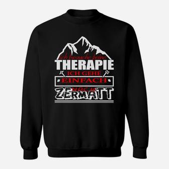 Wanderlust Bergliebhaber Sweatshirt mit Zermatt Spruch - Seseable
