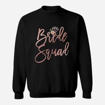 Wedding Shower Gift For Bridesmaid Best Friends Bride Squad Sweat Shirt - Seseable