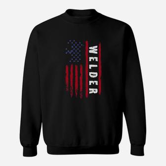 Welding American Welder Flag Usa Funny Gift Sweat Shirt - Seseable