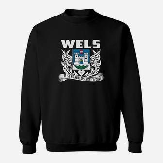 Wels Stadt Wappen Sweatshirt, Flügel & Slogan Design - Seseable