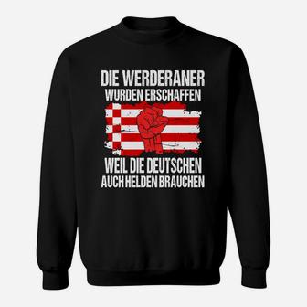 Werderaner Helden Fußball-Fan-Sweatshirt, Grün-Weiß Support Tee - Seseable