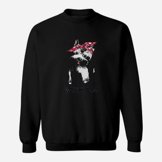 Westie Mom West Highland White Terrier Dog Lovers Gift Sweat Shirt - Seseable