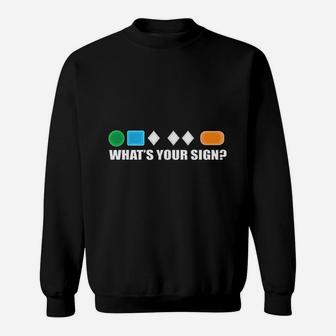 What Is Your Sign Skiing Difficulty Ski Skier Sweatshirt - Seseable