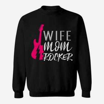 Wife Mom Rocker Amazing All Around Mother Mommy Sweat Shirt - Seseable