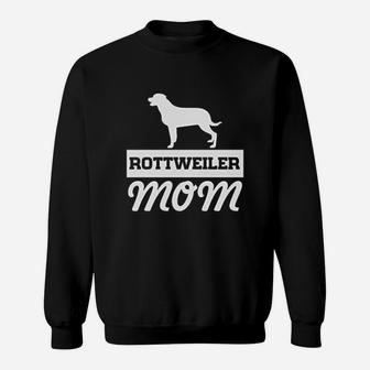 Women Rottweiler Mom Graphic Sweat Shirt - Seseable