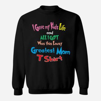 Womens Best Ever Mom Super Mum Gift Sweat Shirt - Seseable