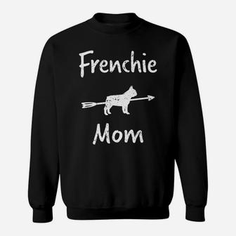 Womens Frenchie Mom Womens French Bulldog Gift Cute Sweat Shirt - Seseable