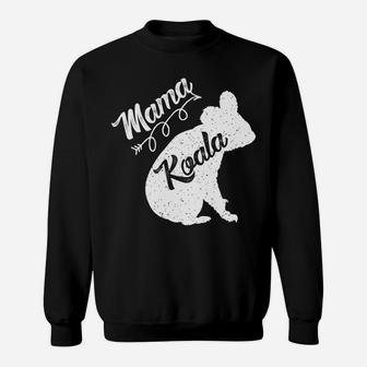 Womens Mama Koala Funny Ladies Gift Family Sweat Shirt - Seseable