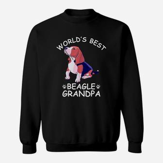 World Best Beagle Grandpa Funny Granddog Dog Lover Sweat Shirt - Seseable