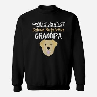 Worlds Greatest Golden Retriever Grandpa Funny Love Shirts Sweat Shirt | Seseable UK