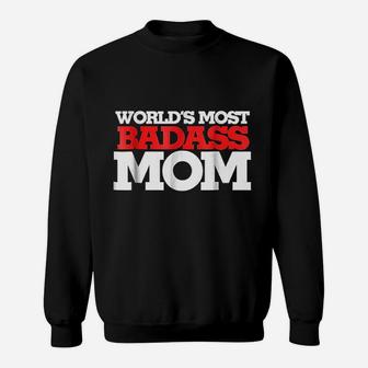 Worlds Most Mom Mothers Day Sweat Shirt - Seseable