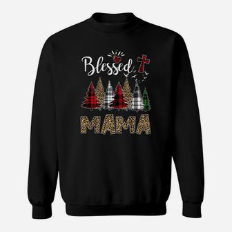 Xmas Blessed Mama Cute Gifts For Your Mom Sweat Shirt - Seseable