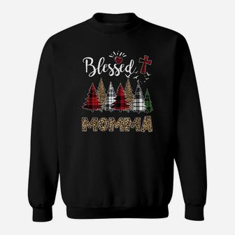 Xmas Blessed Momma Best Gifts For Mom Christmas Sweat Shirt - Seseable