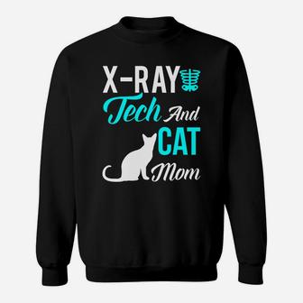 Xray Tech Xray Tech And Cat Mom Sweat Shirt - Seseable