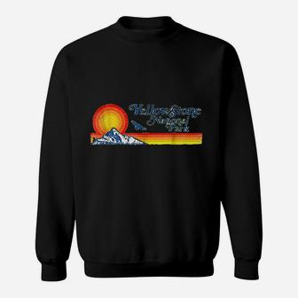 Yellowstone National Park Mountains Vintage Retro Sweat Shirt - Seseable
