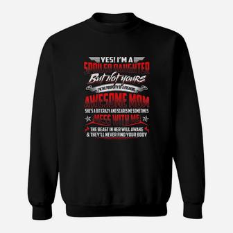 Yes I Am A Spoiled Daughter But Not Yours Sweat Shirt - Seseable
