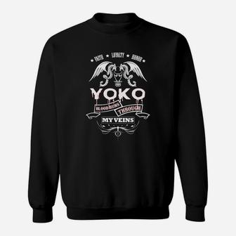 Yoko Blood Runs Through My Veins - Tshirt For Yoko Sweat Shirt - Seseable