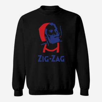 Zig Zag Man Retro Vintage Sweat Shirt - Seseable