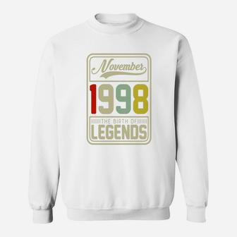 1998 November The Birth Of Legends Christmas 24th Years Old Sweat Shirt - Seseable