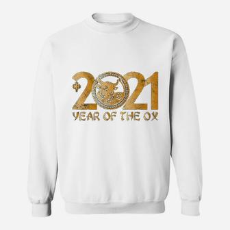 2021 Year Of The Ox Gift Zodiac Lunar Chinese New Year Sweatshirt - Seseable