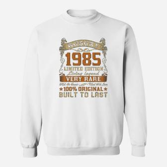 37th Birthday Gifts 37 Years Old Retro Vintage August 1985 Sweat Shirt - Seseable