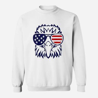 4th July American Eagle Flag Independence Day Sweat Shirt - Seseable
