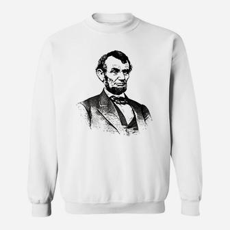 Abraham Lincoln Portrait Vintage Abe Lincoln Sweat Shirt - Seseable