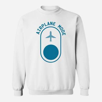 Airplane Mode Traveling All Around The World Sweatshirt - Seseable