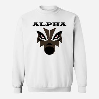 Alpha Wolf Sweat Shirt - Seseable