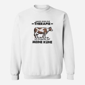 Andere Gehen Zur Therapie Cow Sweatshirt - Seseable