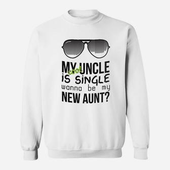 Aunt Uncle Mug Funny Nephew Niece Quote Engagement Couple Sweat Shirt - Seseable