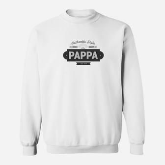 Authentic Style Pappa Grandpa Gift Fathers Day Men Premium Sweat Shirt - Seseable
