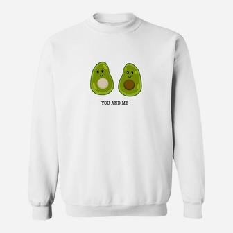 Avocado Liebe You And Me  Geschenk Idee Sweatshirt - Seseable
