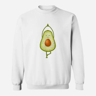 Avocado Yoga Funny Namaste Meditation Vegan Sweat Shirt - Seseable