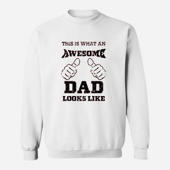 Awesome Dad Funny For Papa Stepdad From Daughter Sweat Shirt - Seseable