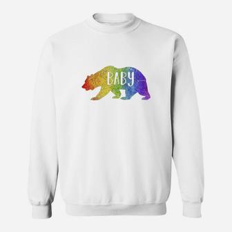 Baby Bear Rainbow Lgbt T-shirt - Lesbian Gay Pride Gift Sweat Shirt - Seseable