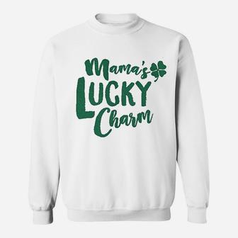 Baby Mamas Lucky Charm Funny Irish Shamrock Saint Patricks Day Sweat Shirt - Seseable