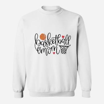 Basketball Mom Women Letter Print Sweat Shirt - Seseable