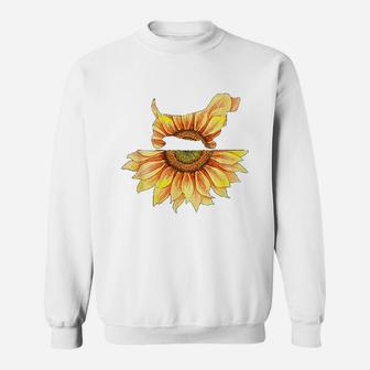 Basset Hound Basset Hound Gift Sunflower Women Sweat Shirt - Seseable